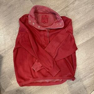 Aerie Red Pullover Top